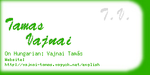 tamas vajnai business card